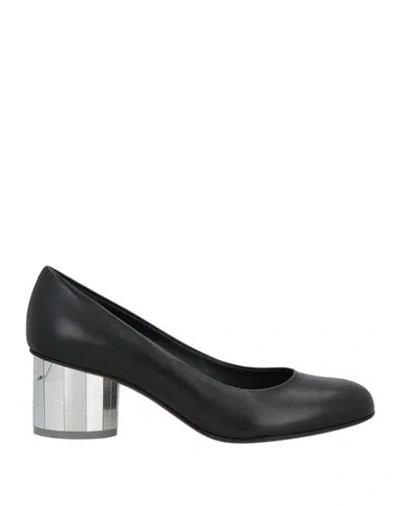 Ferragamo Woman Pumps Black Size 7.5 Lambskin