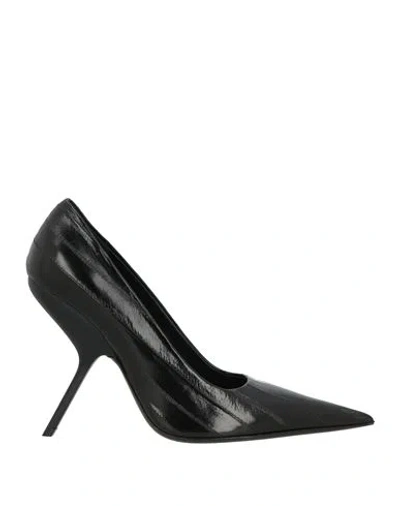 Ferragamo Woman Pumps Black Size 7.5 Leather