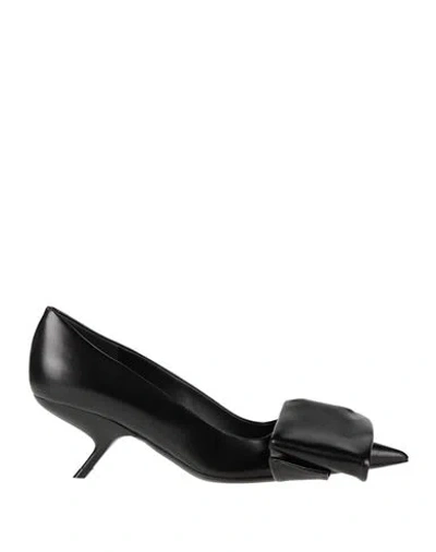 Ferragamo Woman Pumps Black Size 8 Leather