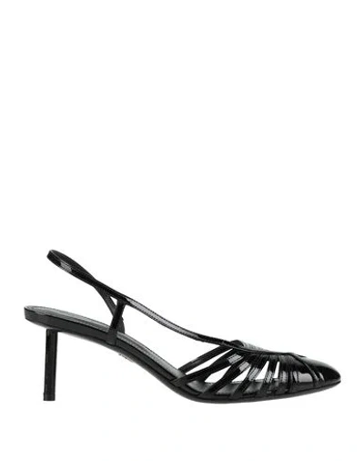 Ferragamo Strappy Patent-finish Pumps In Multi