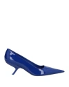 Ferragamo Eva Pointed-toe Pumps In Blue
