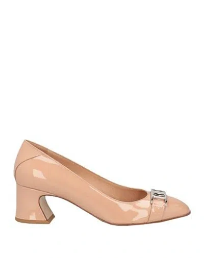 Ferragamo Woman Pumps Blush Size 8 Calfskin In Pink