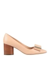 Ferragamo Woman Pumps Blush Size 8 Leather In Pink