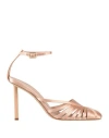 Ferragamo Woman Pumps Blush Size 8 Textile Fibers In Pink