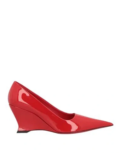 Ferragamo Woman Pumps Red Size 7.5 Calfskin