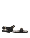 Ferragamo Nomadic Leather Sandal In Black