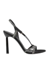 Ferragamo Jole X5 Crystal Embellished Heels In Black