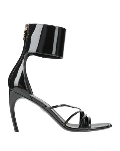 Ferragamo Woman Sandals Black Size 8 Calfskin