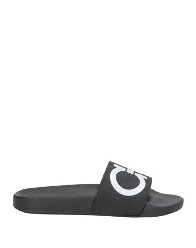 Ferragamo Woman Sandals Black Size 8 Textile Fibers