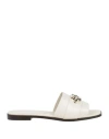 Ferragamo Woman Sandals Off White Size 10.5 Lambskin