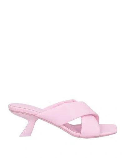 Ferragamo Woman Sandals Pink Size 7 Lambskin