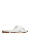 Ferragamo Woman Sandals White Size 6.5 Leather In Animal Print