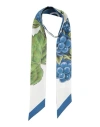 Ferragamo Wild Blueberry-print Silk Bandeau In Blue