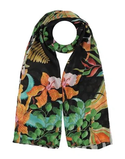 Ferragamo Woman Scarf Black Size - Silk