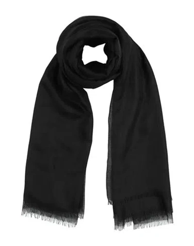 Ferragamo Woman Scarf Black Size - Cashmere