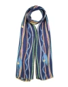 Ferragamo Woman Scarf Blue Size - Silk In Blue