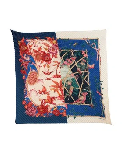 Ferragamo Woman Scarf Blue Size - Silk