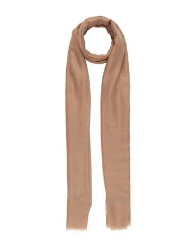 Ferragamo Woman Scarf Camel Size - Cashmere In Brown