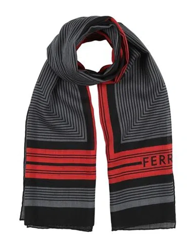 Ferragamo Woman Scarf Grey Size - Wool In Gray