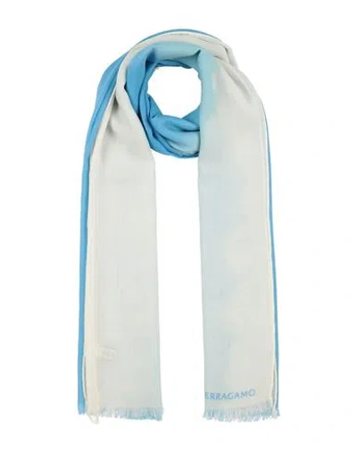 Ferragamo Woman Scarf Ivory Size - Cashmere In White
