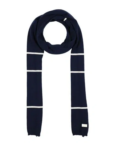 Ferragamo Woman Scarf Navy Size - Cashmere In Blue