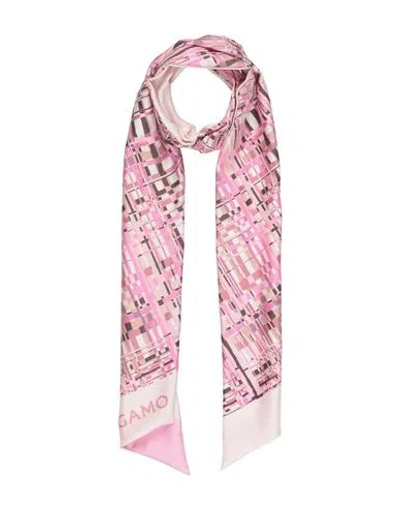 Ferragamo Woman Scarf Pink Size - Silk