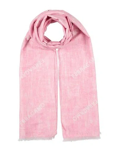 Ferragamo Woman Scarf Pink Size - Cotton, Silk