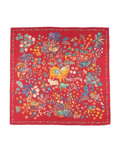Ferragamo Woman Scarf Red Size - Silk