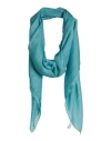 Ferragamo Woman Scarf Turquoise Size - Cashmere, Silk In Blue