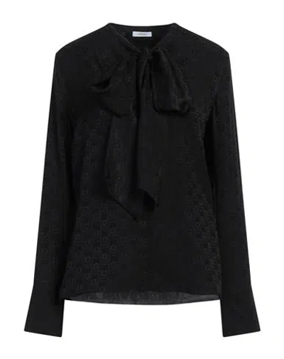 Ferragamo Woman Shirt Black Size 8 Silk