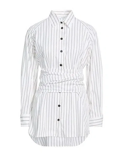 Ferragamo Woman Shirt Black Size 8 Cotton In Multi