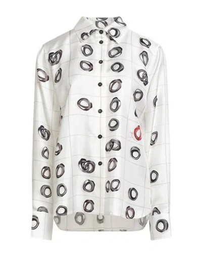Ferragamo Woman Shirt Off White Size 8 Silk