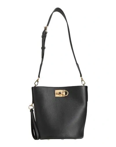 Ferragamo Woman Shoulder Bag Black Size - Calfskin