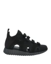 Ferragamo Woman Sneakers Black Size 11 Textile Fibers In Black