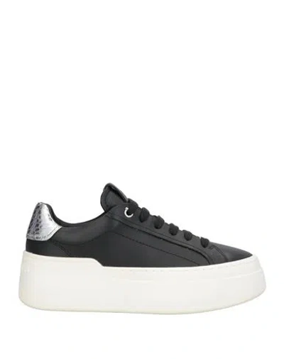 Ferragamo Woman Sneakers Black Size 6 Calfskin