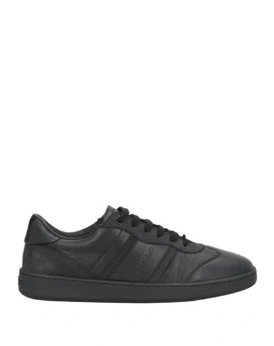 Ferragamo Woman Sneakers Black Size 6.5 Calfskin