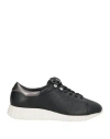 Ferragamo Gancini Perforated Sneakers In Black