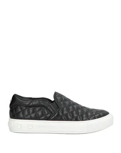 Ferragamo Woman Sneakers Black Size 7.5 Leather