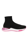Ferragamo Ninette Knit Sock High Top Sneaker In Black