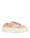 Ferragamo Woman Sneakers Blush Size 8 Textile Fibers In Pink