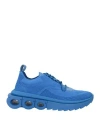 Ferragamo Woman Sneakers Bright Blue Size 7.5 Recycled Polyester
