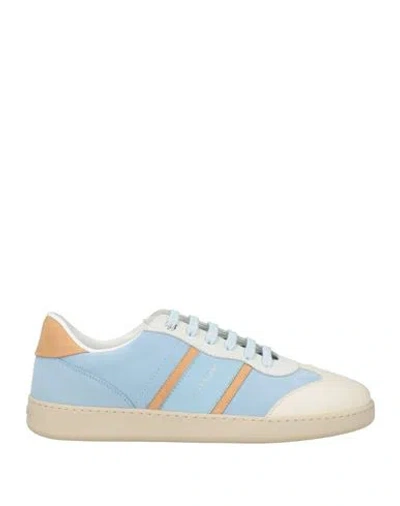 Ferragamo Woman Sneakers Light Blue Size 7.5 Calfskin