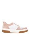 Ferragamo Two-tone Low-top 35mm Sneakers In Beige
