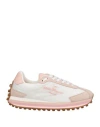 Ferragamo Iggy Colorblock-heel Retro Sneakers In Pink