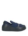 Ferragamo Woman Sneakers Navy Size 8 Textile Fibers, Rubber In Navy
