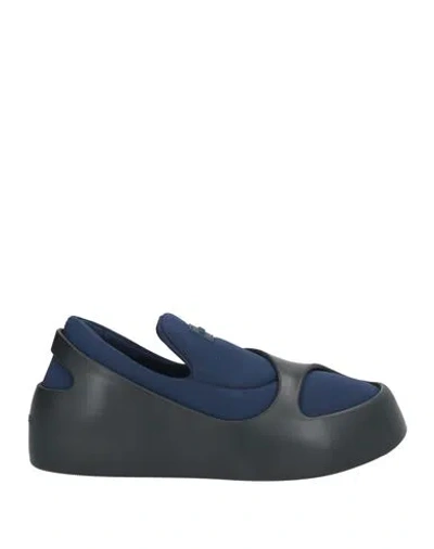 Ferragamo Woman Sneakers Navy Size 8 Textile Fibers, Rubber