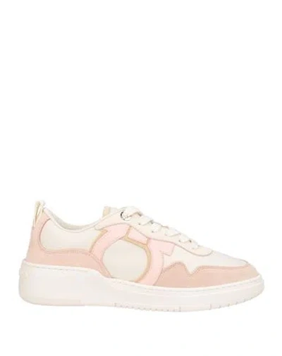 Ferragamo Woman Sneakers Off White Size 7 Calfskin