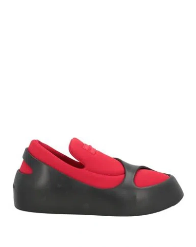 Ferragamo Woman Sneakers Red Size 8 Textile Fibers, Rubber