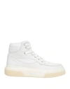 Ferragamo Woman Sneakers White Size 6.5 Calfskin In White