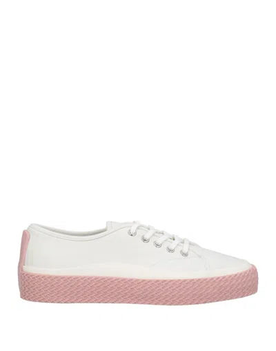 Ferragamo Woman Sneakers White Size 11 Calfskin